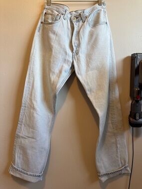 Vintage 501 Levi's Light Blue Relaxed Jeans